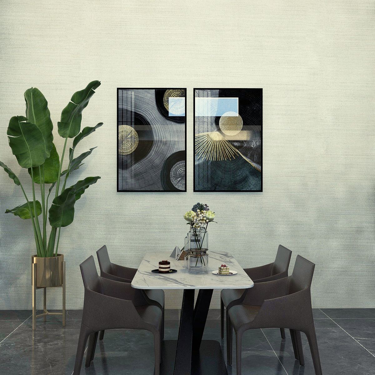 Nova Walls 713400-1 fabric-backed wallcovering room scene