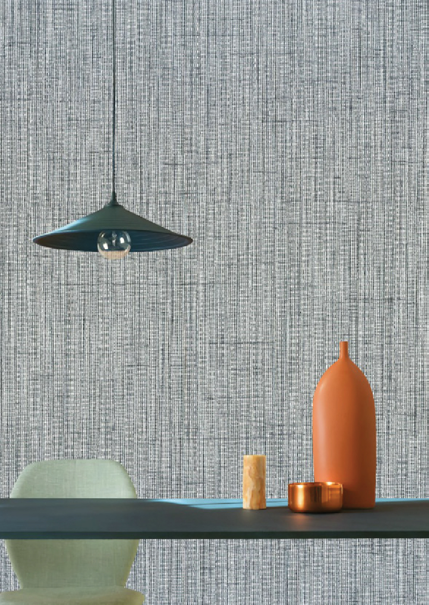 Nova Walls 713412-1 fabric-backed wallcovering room scene