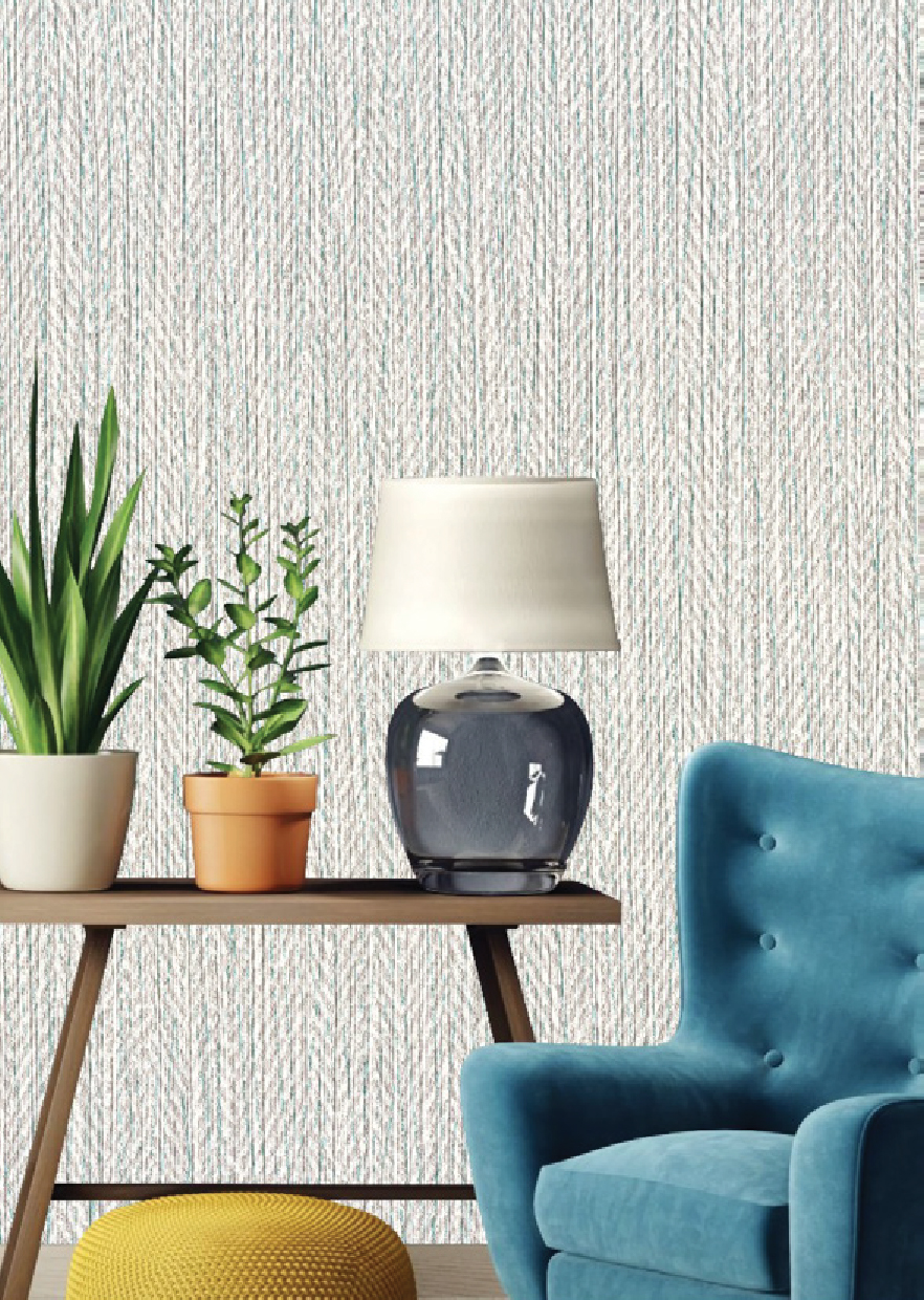 Nova Walls 713413-1 fabric-backed wallcovering room scene